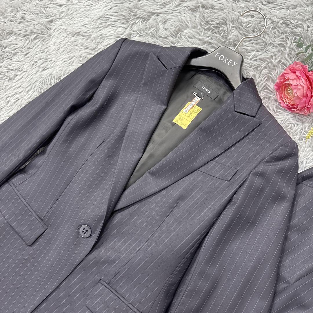 極美品✨近年 セオリー セットアップスーツ ATLAS ピンストライプ