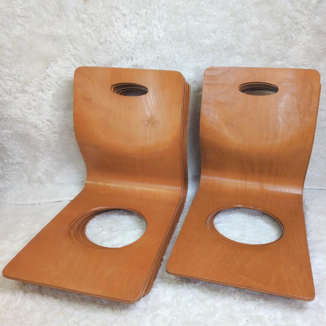 ①木製 座椅子 12脚 曲がり木 和室 居酒屋 旅館 曲げ座椅子 曲木 和モダン 不二貿易（Fuji Boeki） 座椅子 和座椅子 木製 木製座椅子 4脚セット