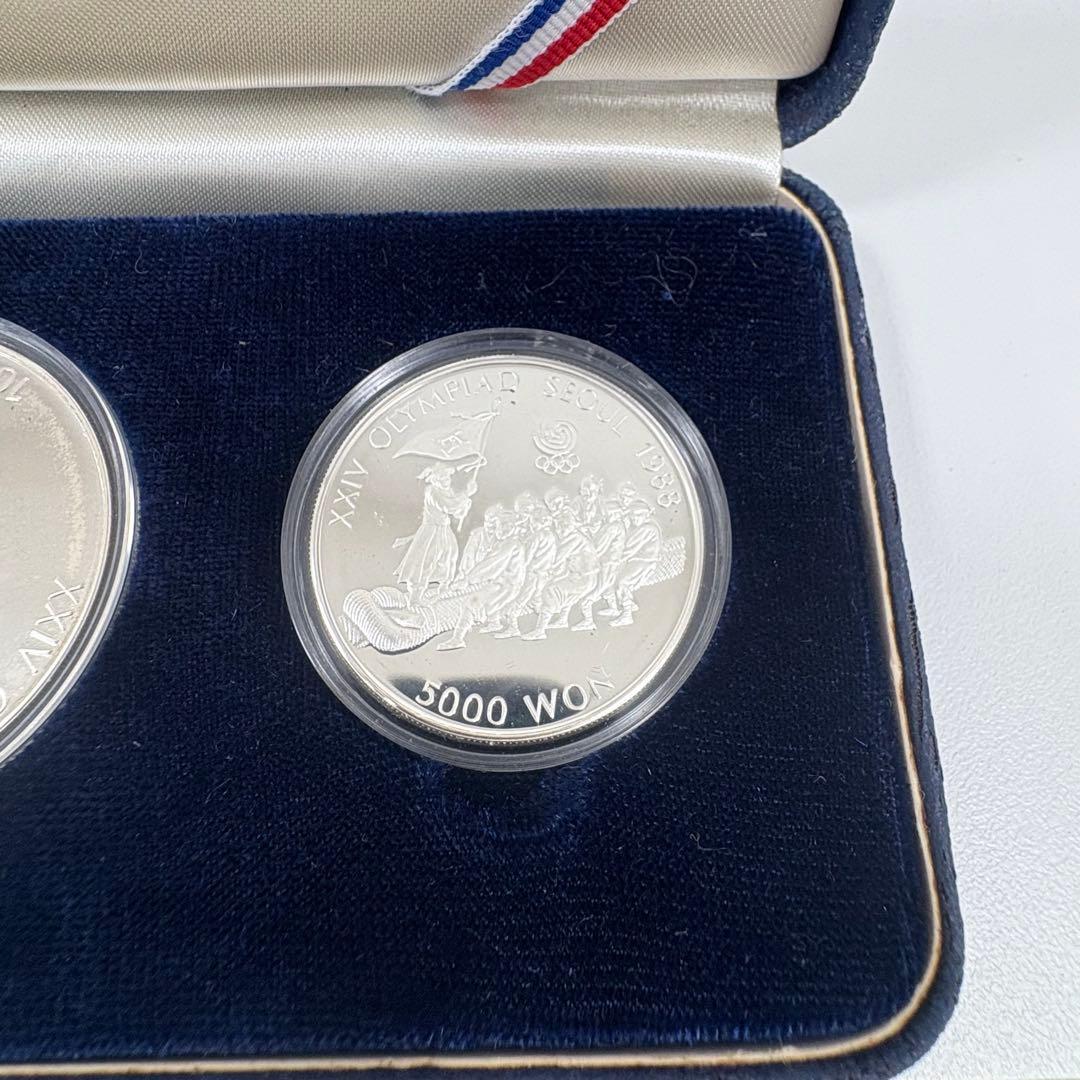 1988年ソウルオリンピック記念銀貨セット SV 925 - メルカリ