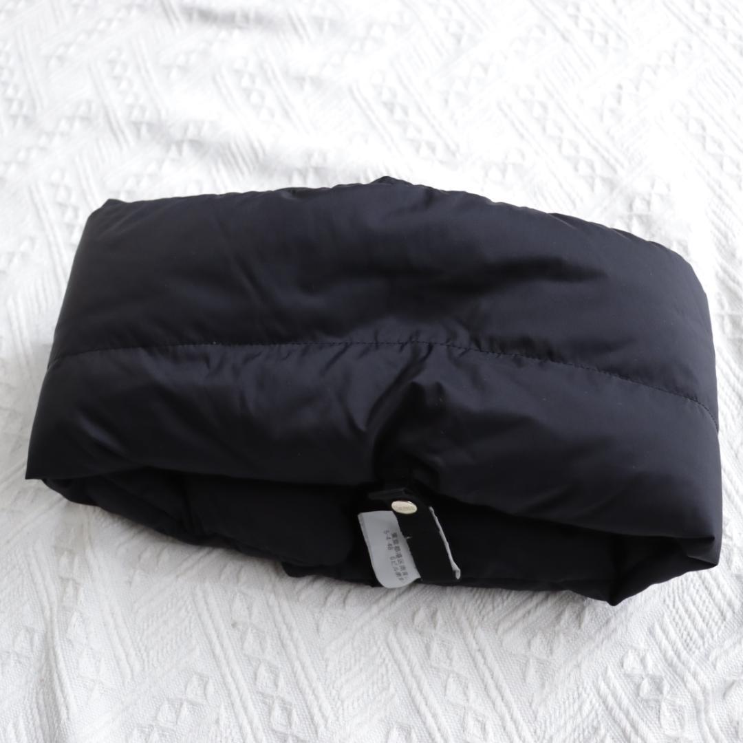 極美品！HERNO ダウン ネックウォーマー マフラー ブラック スヌード