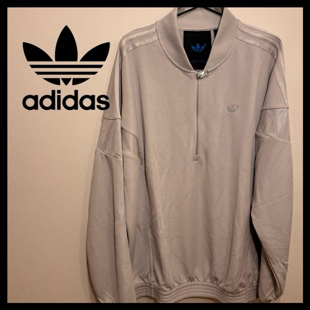 希少】アディダスオリジナルス ハーフジップ ジャージ BLUE VERSION