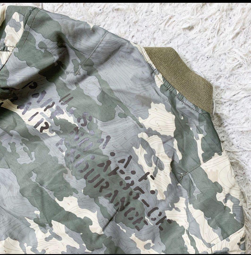 AVIREX 40周年 リバーシブル MA-1 カモ サイズM - メルカリ