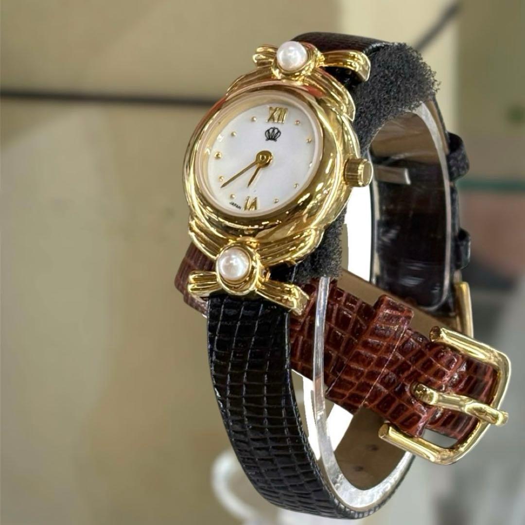 MIKIMOTO パール ウォッチ 腕時計 GP 革ベルト シェル文字盤 楽天市場】【ウォッチ】MIKIMOTO ミキモト マルチフォーム ウォッチ W