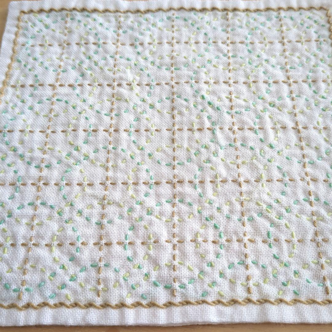 刺し子ふきん完成品(ミニミニ4) - メルカリ