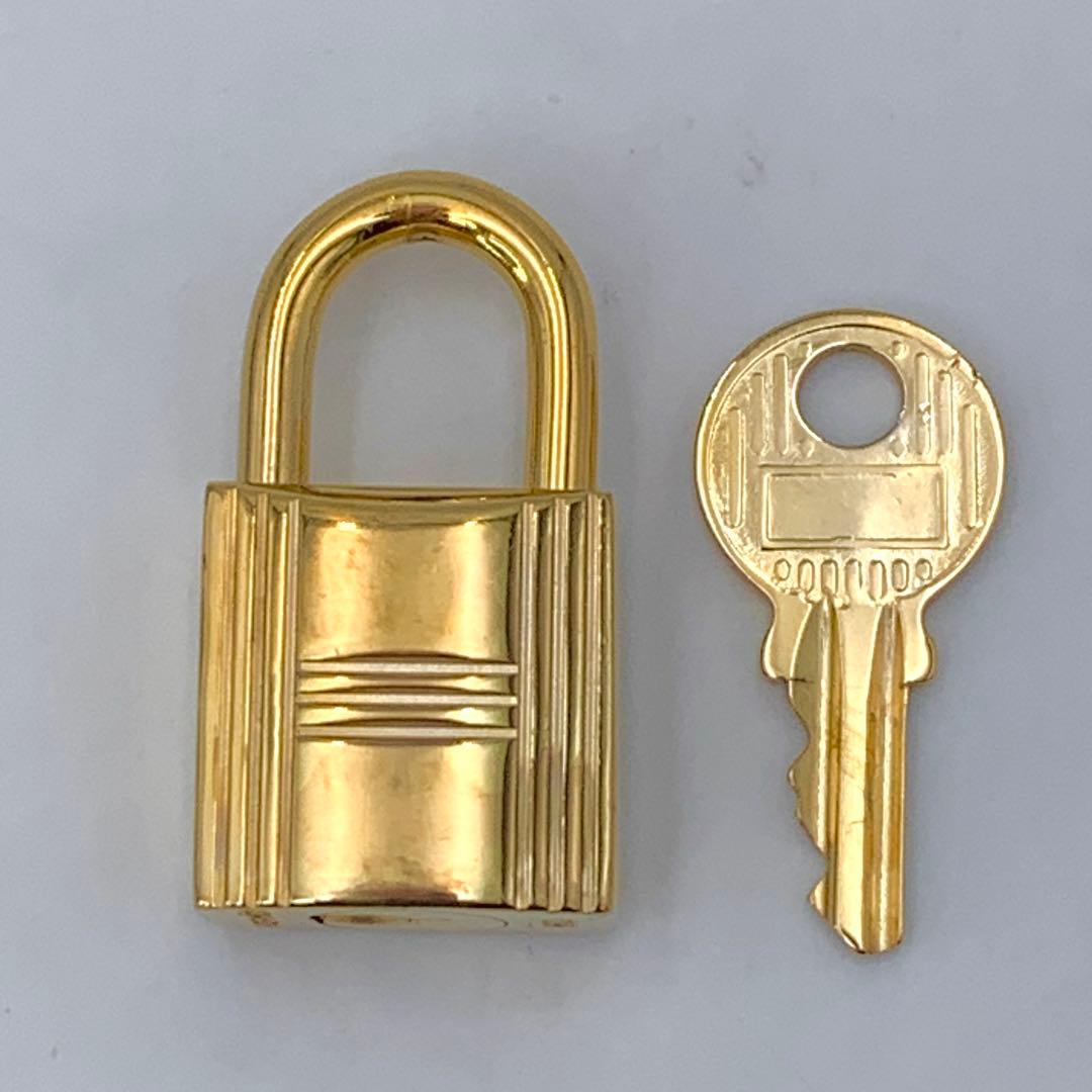 HERMES エルメス カデナ 60番 ゴールド 24Kメッキ 鍵付き 南京錠