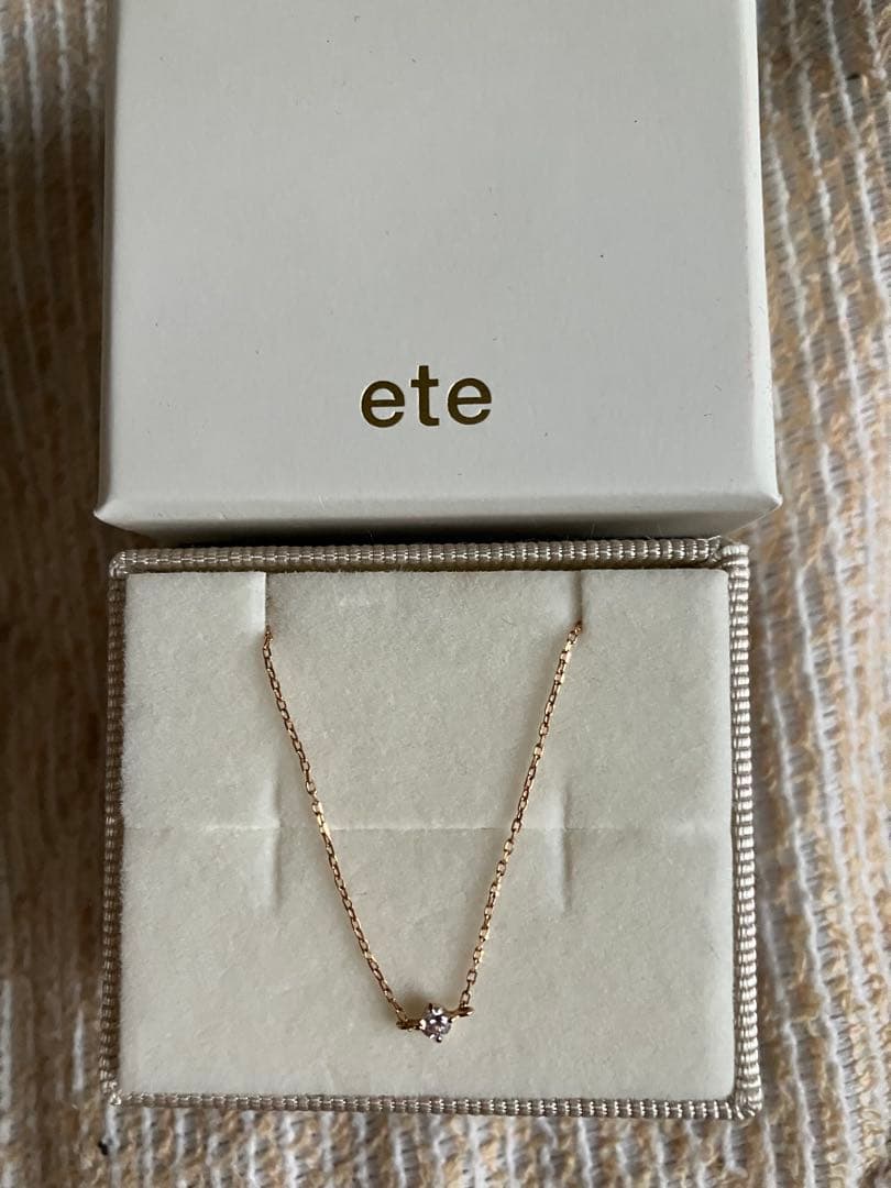 ete K18PG ダイヤモンドブレスレット ブライト 0.06ct