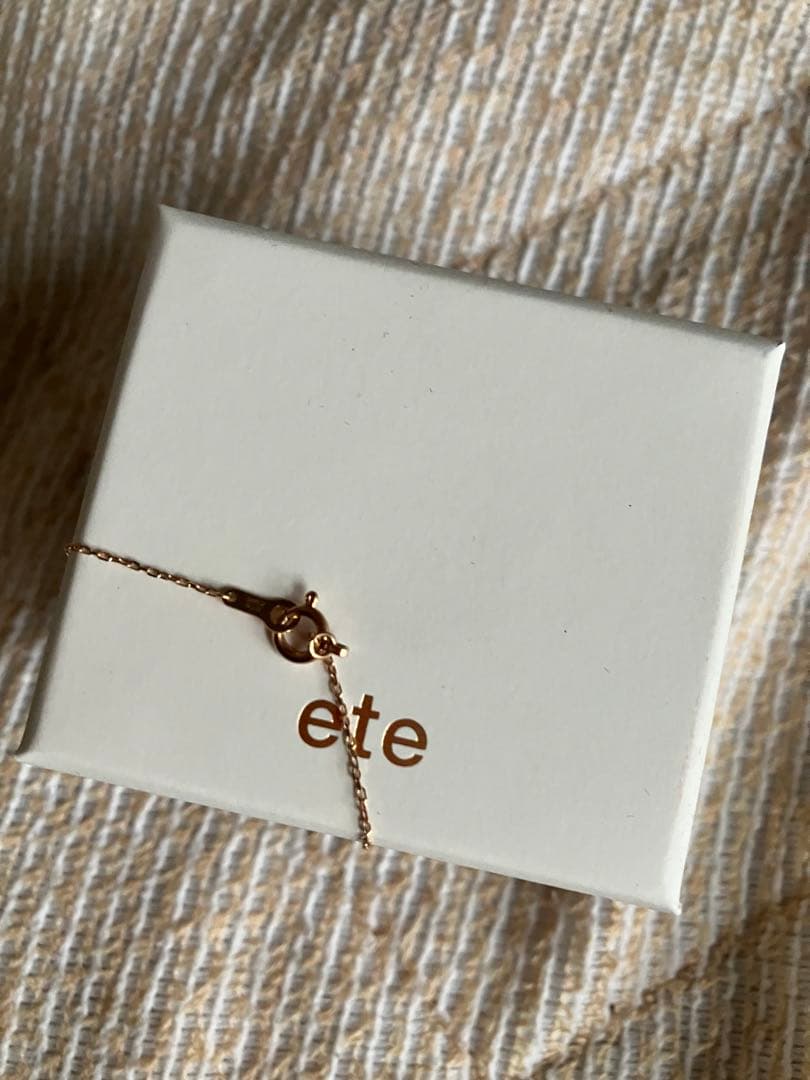 ete K18PG ダイヤモンドブレスレット ブライト 0.06ct