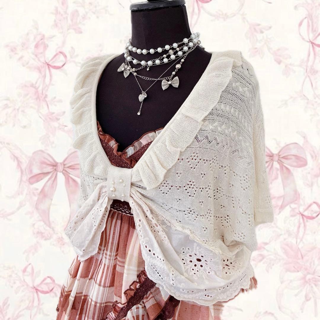 y2k axes femme リボン ボレロ ウィッシュコア 森ガール 姫ロリ - メルカリ