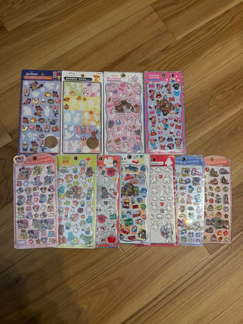 ディズニーボンボンドロップシール うるちゅる プチドロップ ツムツム ディズニ プチドロップステッカー ボンボンドロップシール