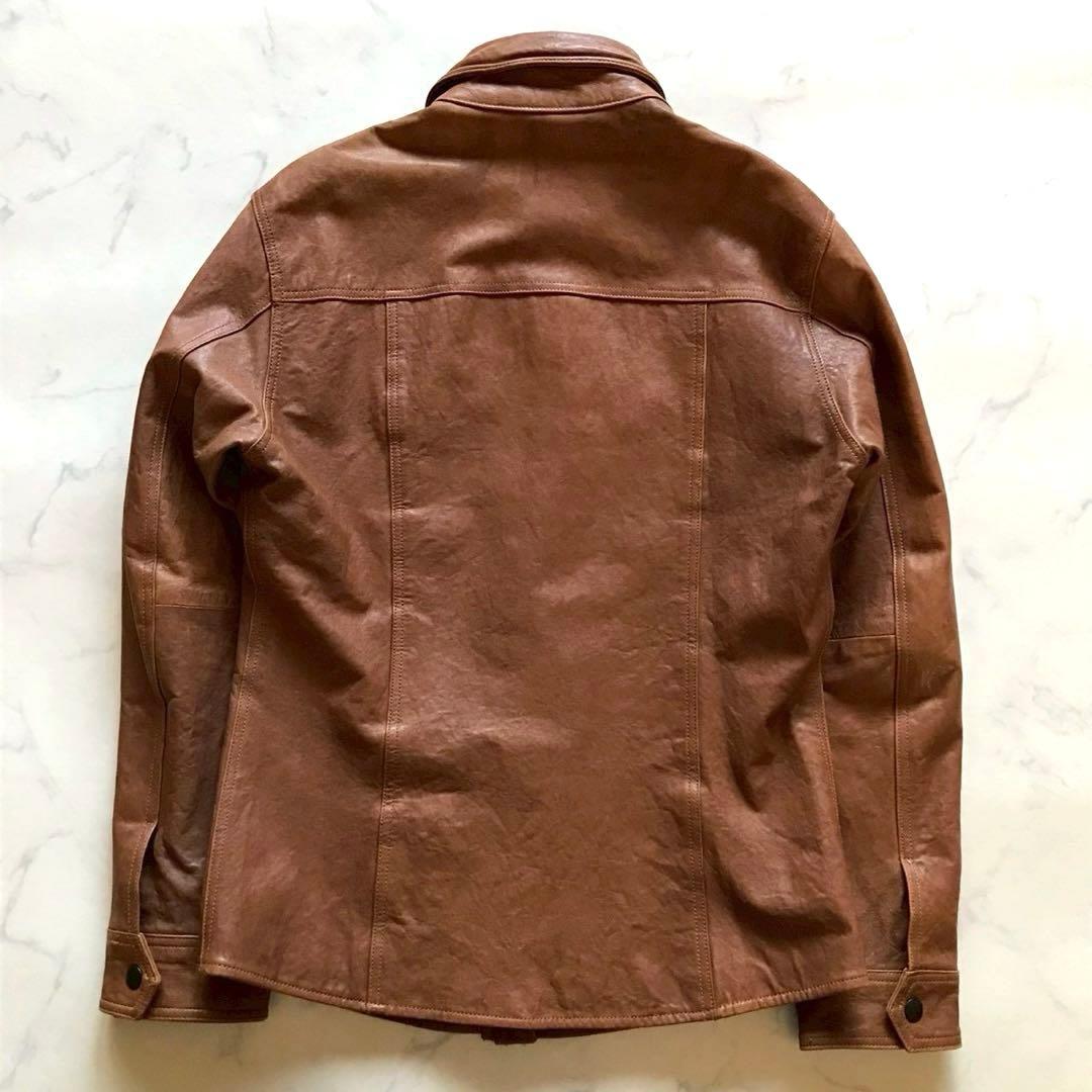 美品✨バーバリーブラックレーベル レザージャケット チェック 羊革