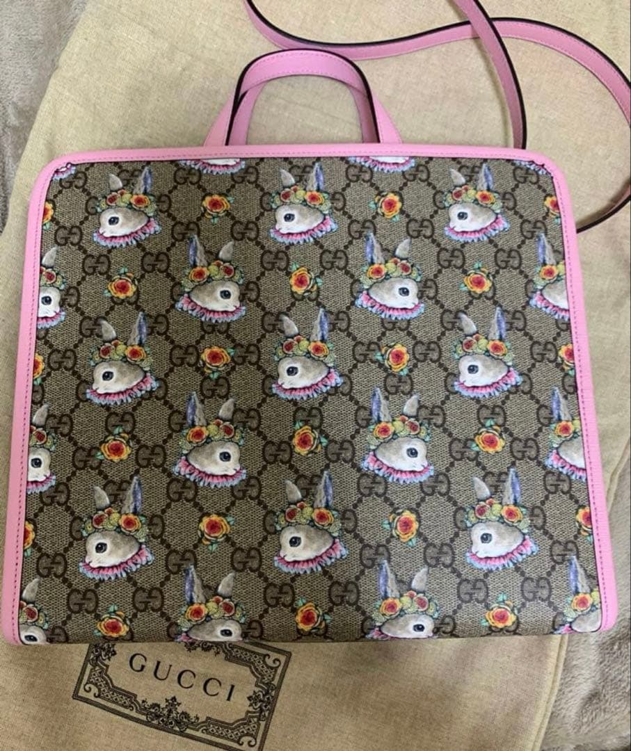 GUCCI ヒグチユウコ 新品タグ付き トートバッグ ウサギ柄 - メルカリ