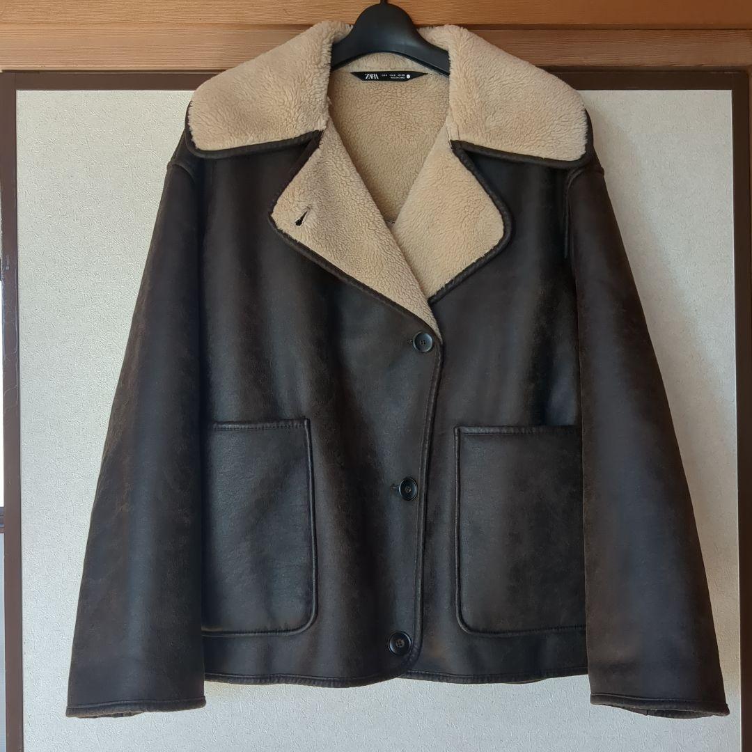 ZARA リバーシブルレザージャケット Sサイズ 2024新作 ZWコレクション