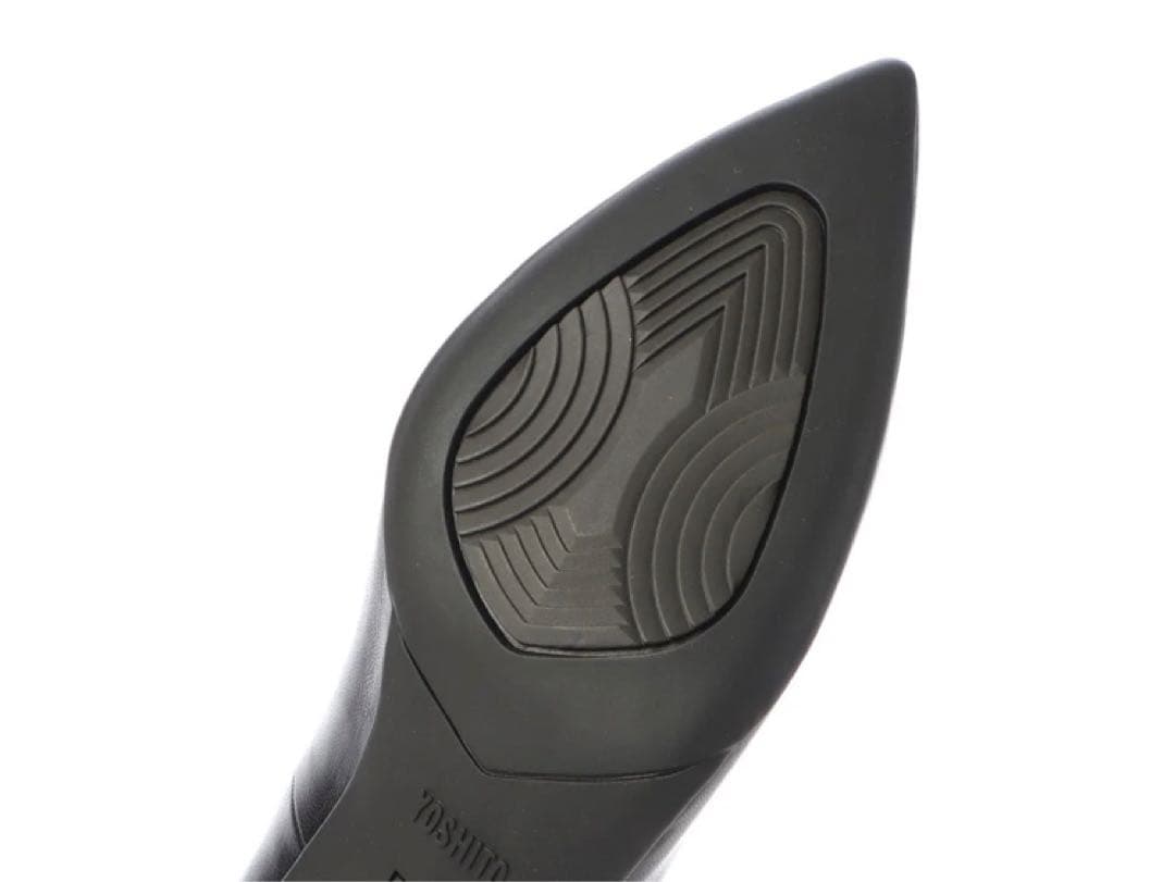 【新品】YOSHITO ヨシト 黒 パンプス 24.5cm 本革クロスストラップ