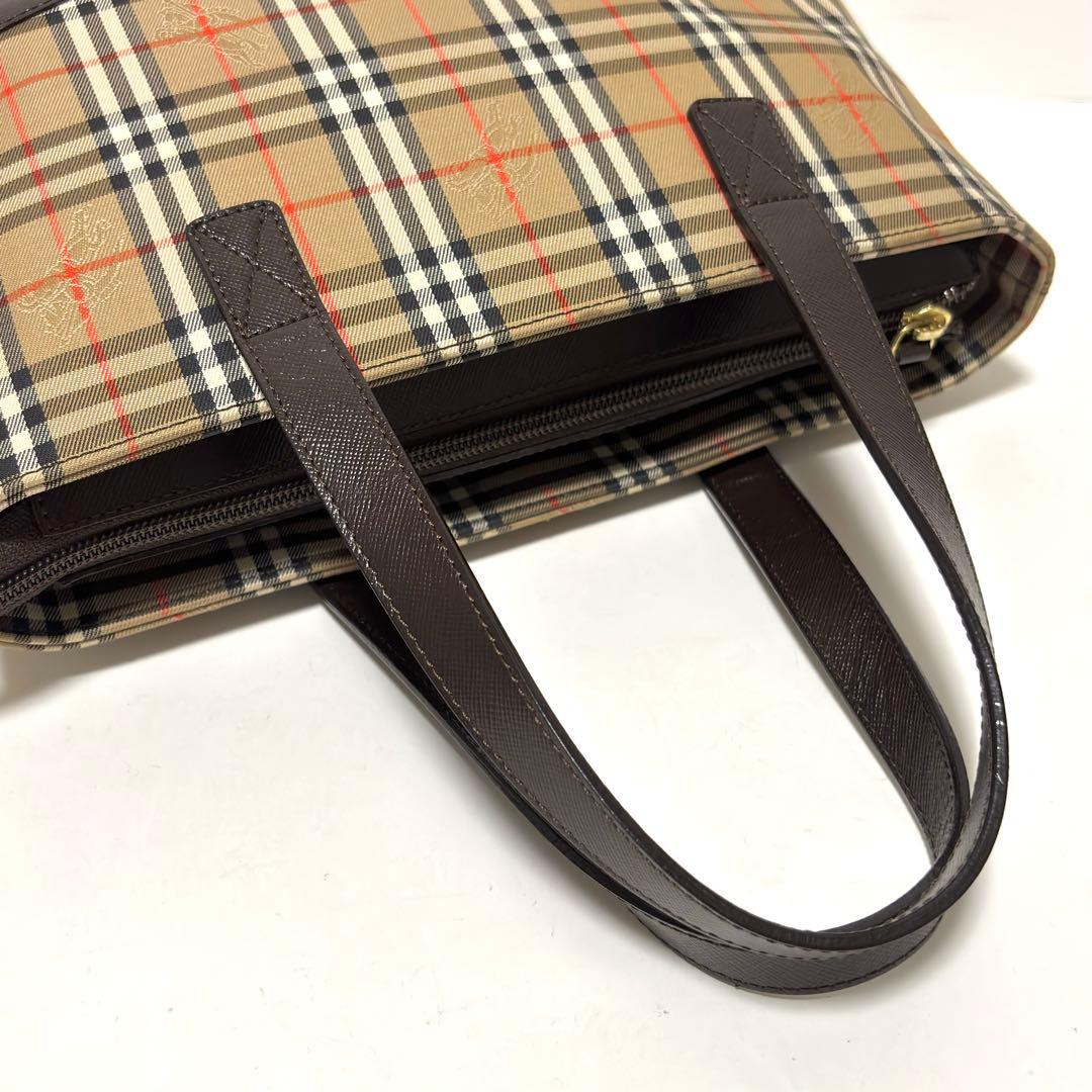 619✨極美品✨バーバリー トートバッグ ノバチェック シャドーホース