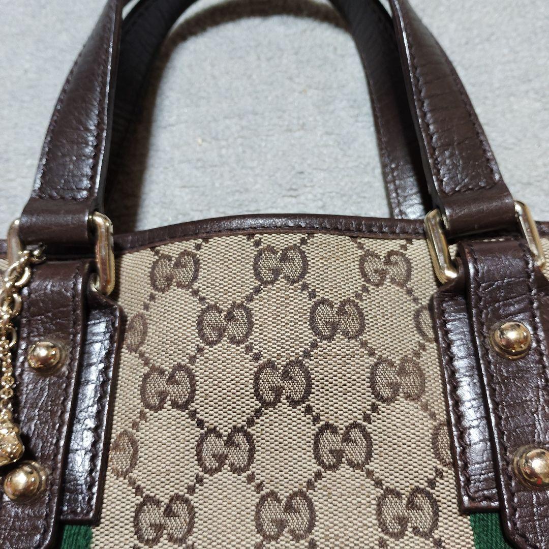 《鑑定済☆正規品》GUCCI シェリーライン ミニトートバッグ