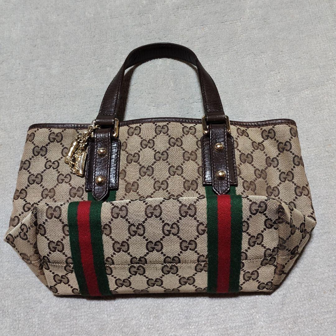 《鑑定済☆正規品》GUCCI シェリーライン ミニトートバッグ