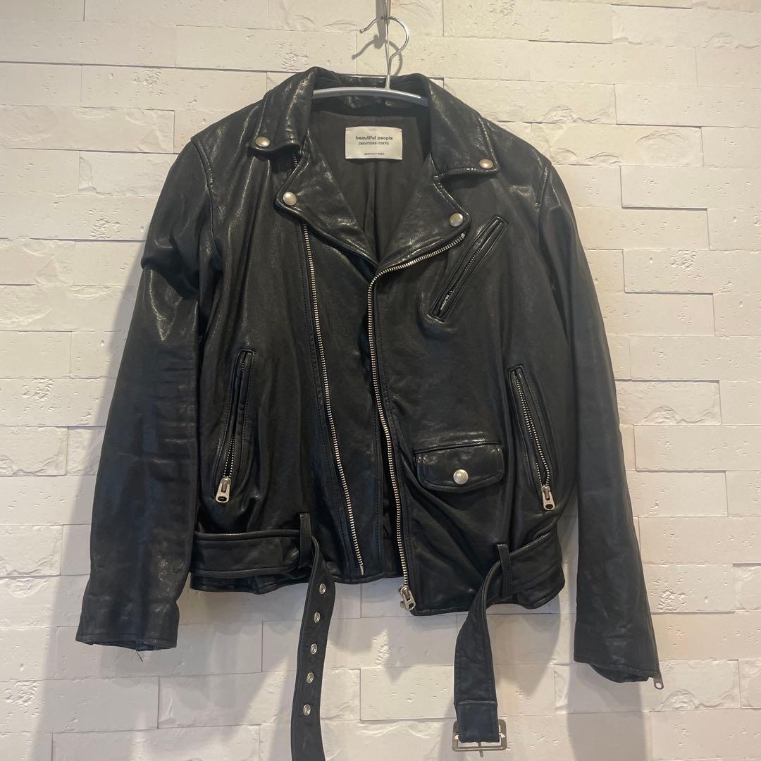 ビューティフルピープル　ライダース　160 革ジャン　レザージャケット beautiful people（ビューティフルピープル） 革ジャン ライダース