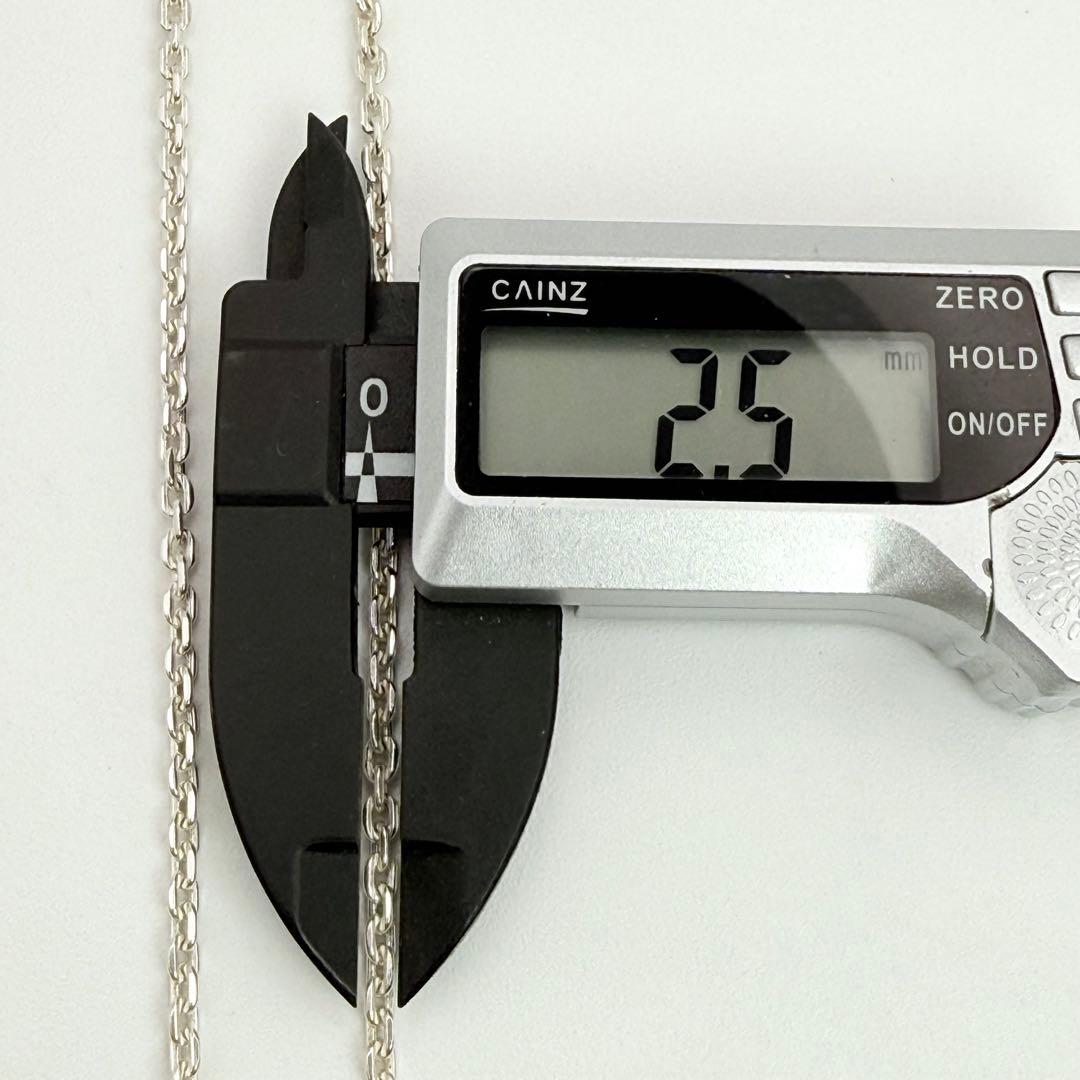 ○【極美品】SILVER925 SAAD アズキチェーン 2.5mm幅 50cm