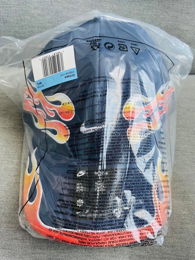 国内未発売☆NIKEフレイムクラブキャップネイビーM/Lサイズタグ付新品