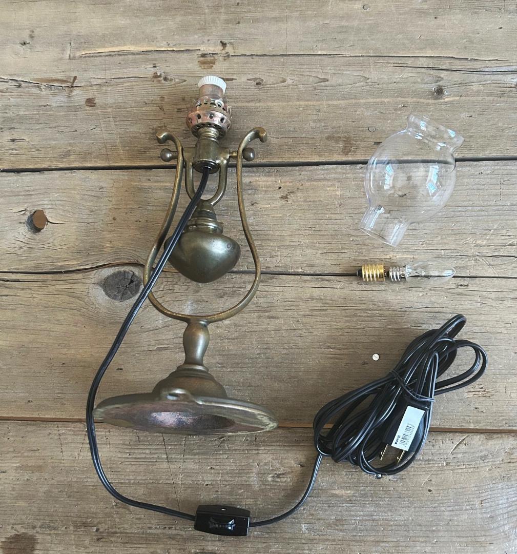 フランスアンティーク 2way ランプ ブロカント 真鍮製 - メルカリ