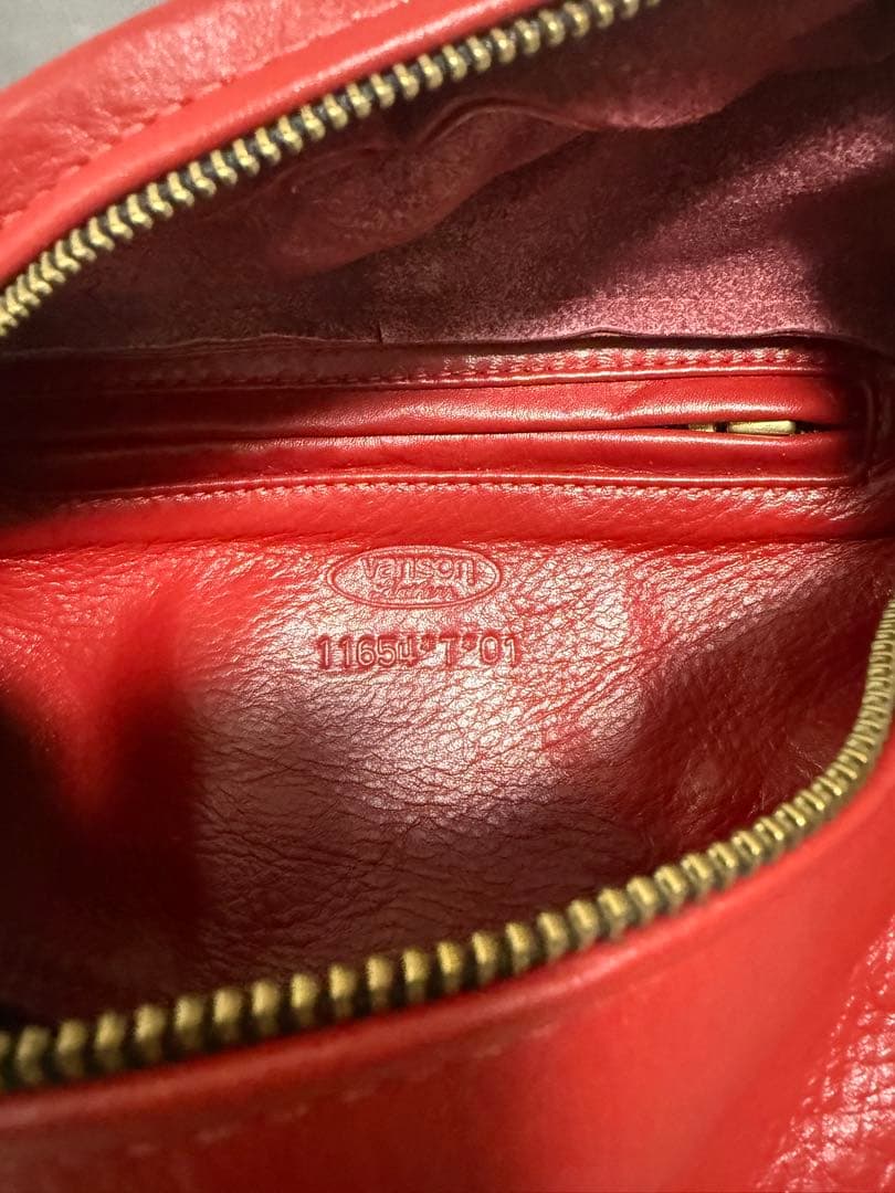 8*5様 vanson レザー ボディバッグ レッド