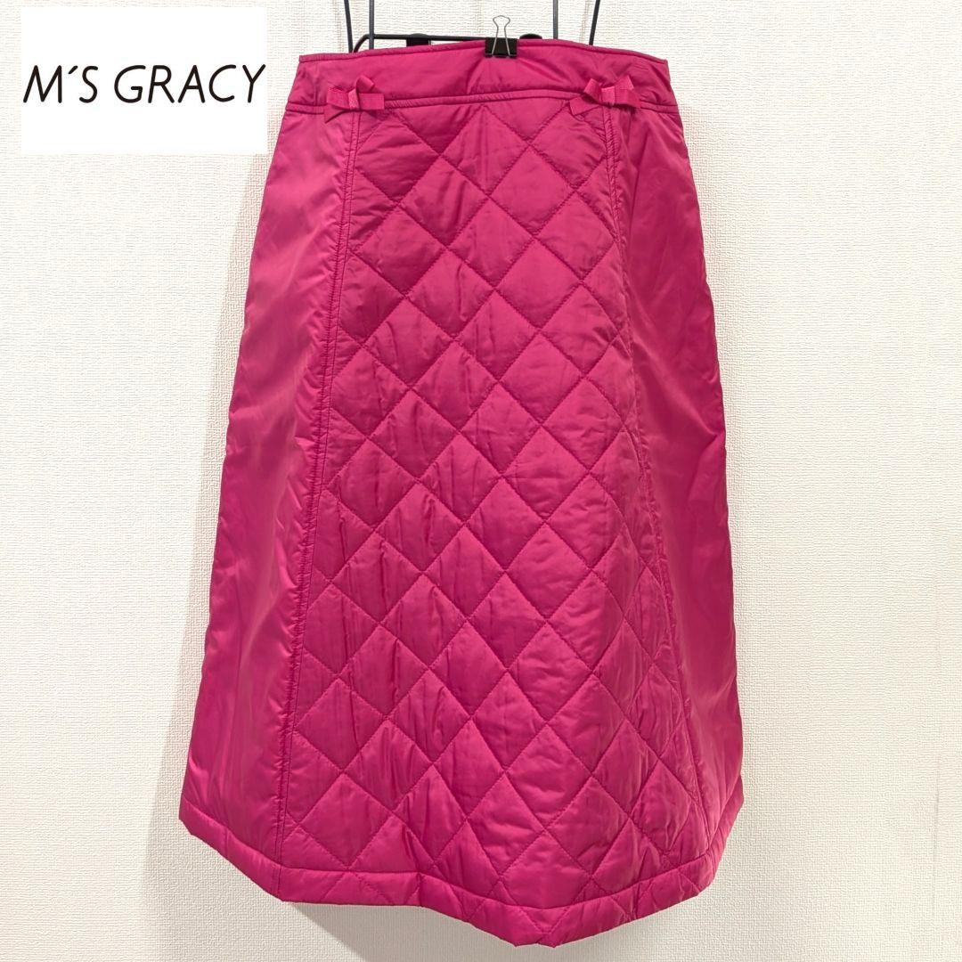 ★エムズグレイシー M'S GRACY　中綿入りスカート　税込定価36300円 M'S GRACY 2024 Early Autumn Collection | msgracy