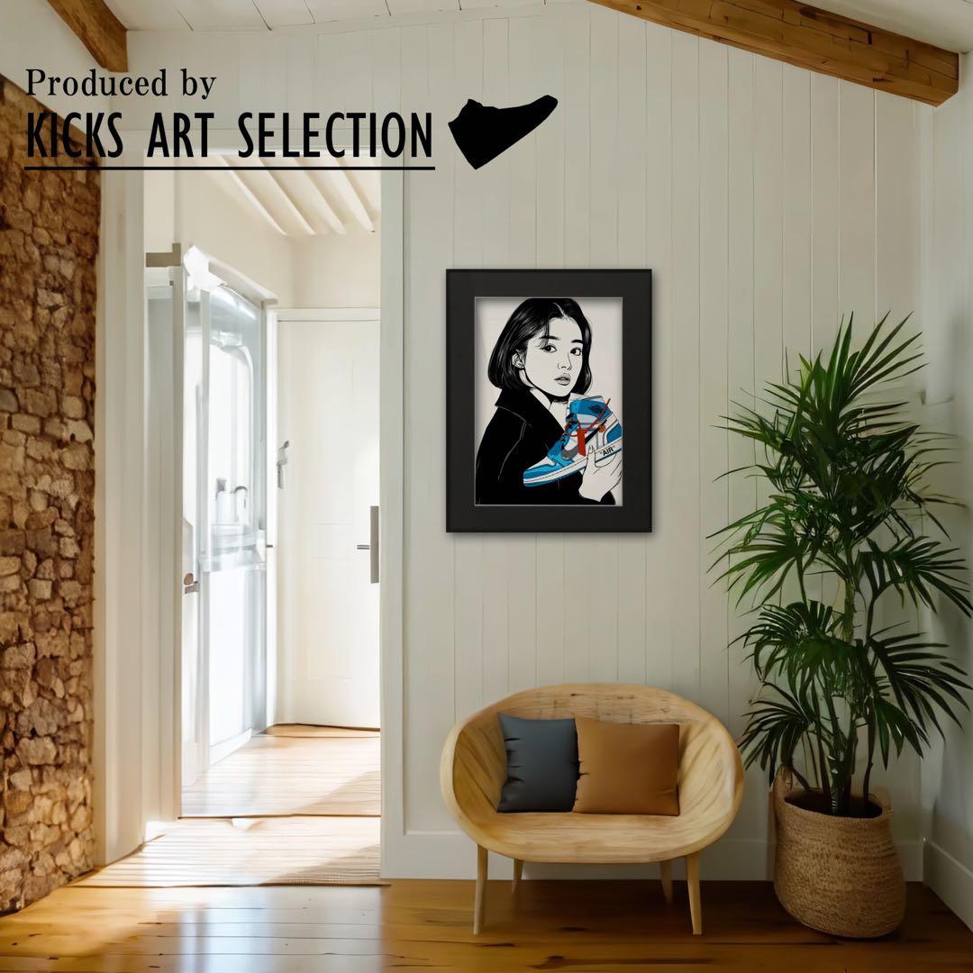 エアジョーダン1 オフホワイト kyneバックサイドワークス/スニーカー