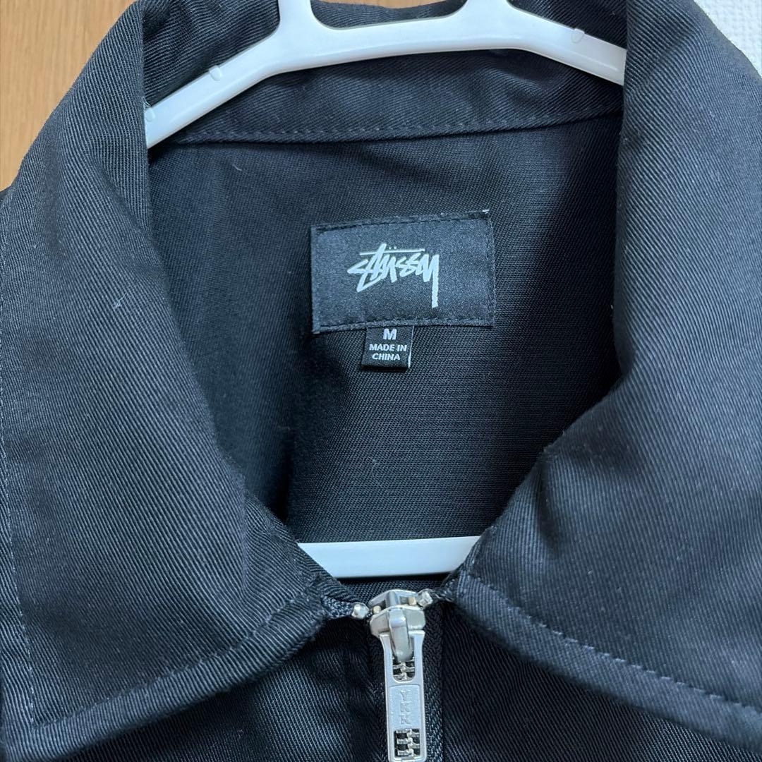 Stussy ブラック ジップアップジャケット M - メルカリ
