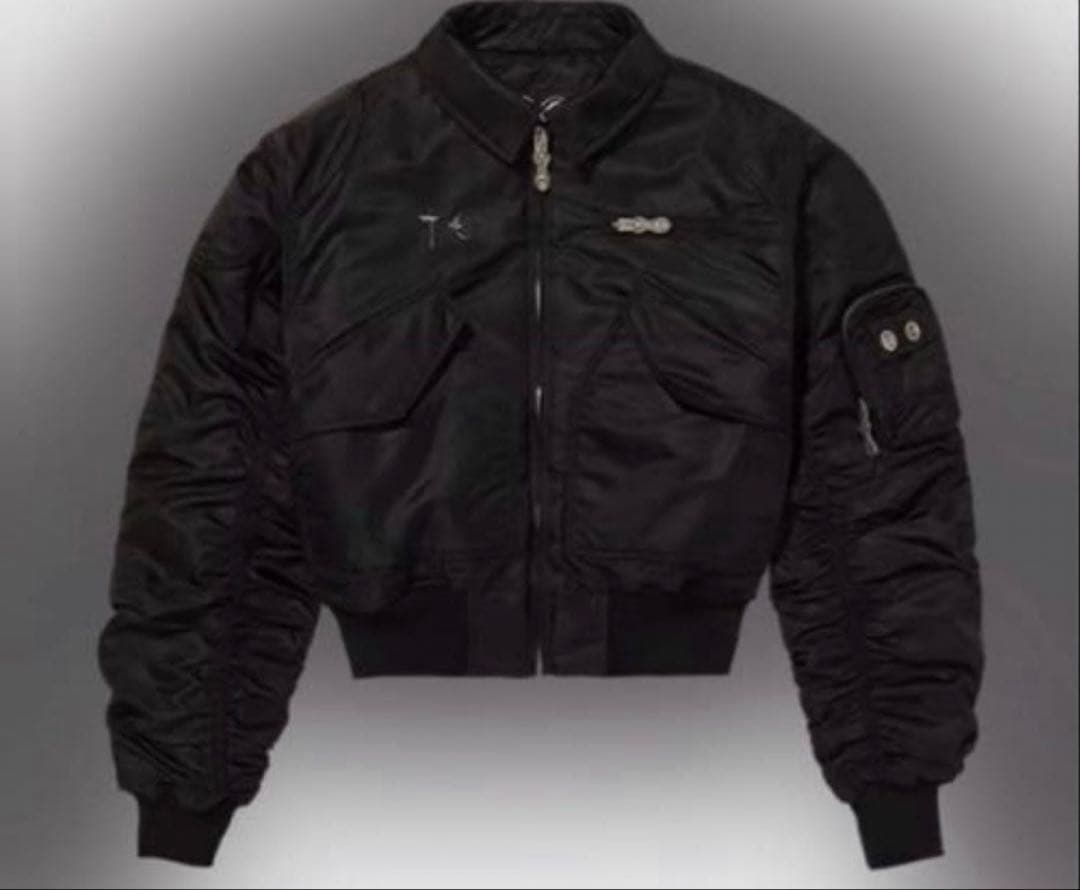 thug club 短丈 フライトジャケット ボンバージャケット スタッズあり