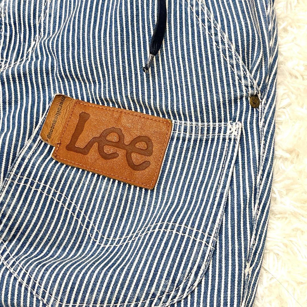 メルシーボークー リー ヒッコリーストライプ サルエル デニム パンツ