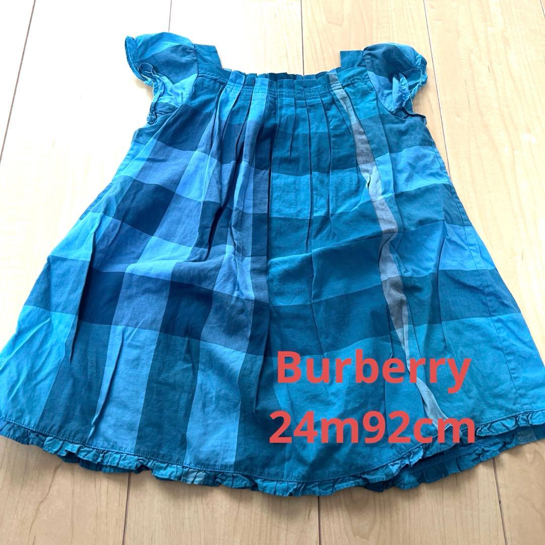 BURBERRY CHILDRENノースリーブワンピース24m92cm - メルカリ