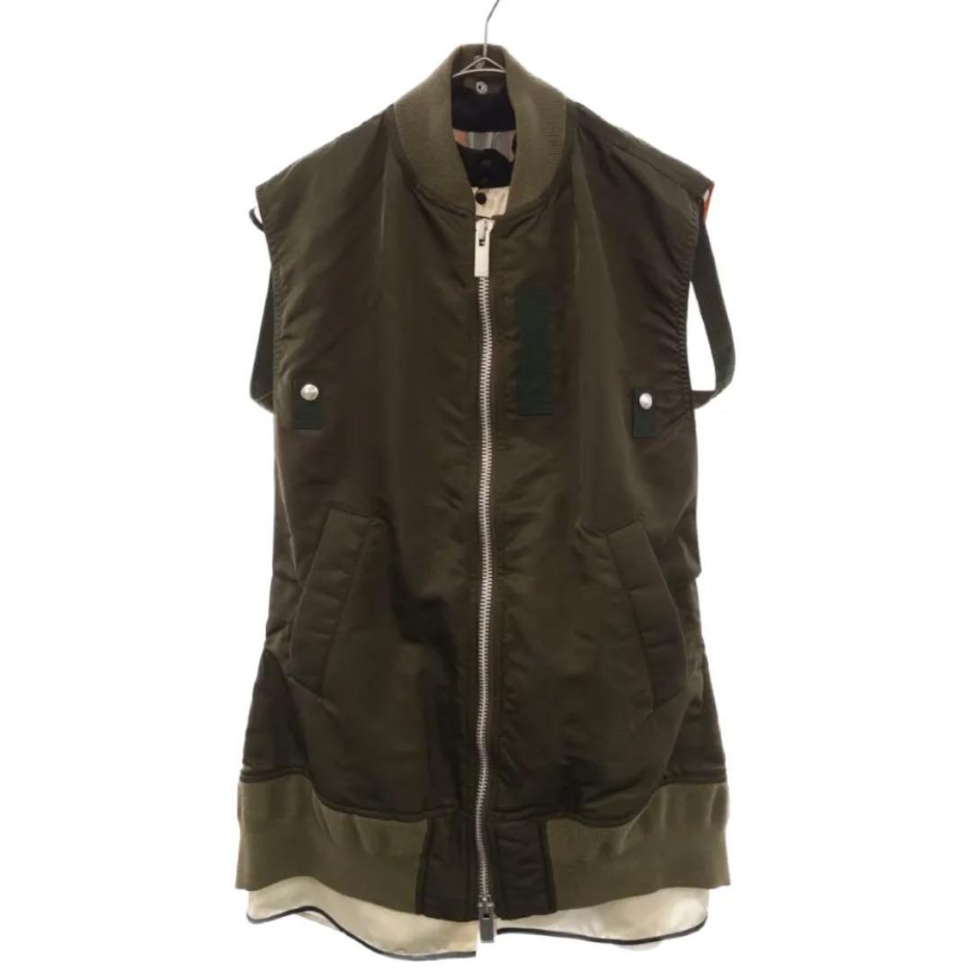 新品未使用】sacai 22SS MA-1 ドッキングワンピース ベスト - メルカリ