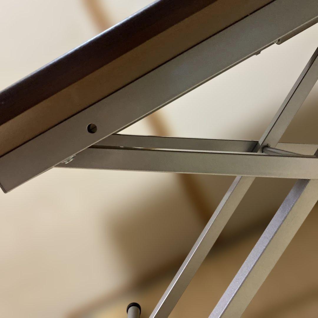 ニトリ ダイニングテーブル 昇降式 ブラウン 広島県 お引き取り限定