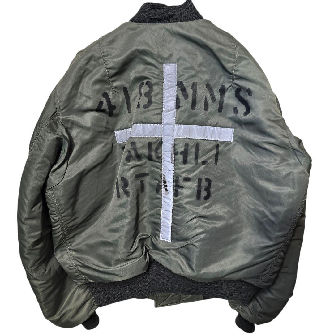 バズリクソンズ カスタム MA-1 クロスリフレクター L - メルカリ