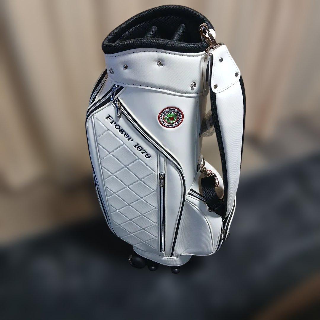 Froger 1979 ホワイトゴルフバッグ(キャリー付) Froger 1979 ホワイトゴルフバッグ(キャリー付) - メルカリ