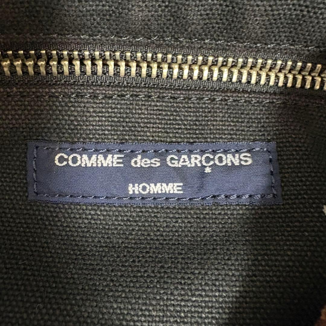 コムデギャルソンオム トートバッグ A4収納 ウール レザー 肩掛け