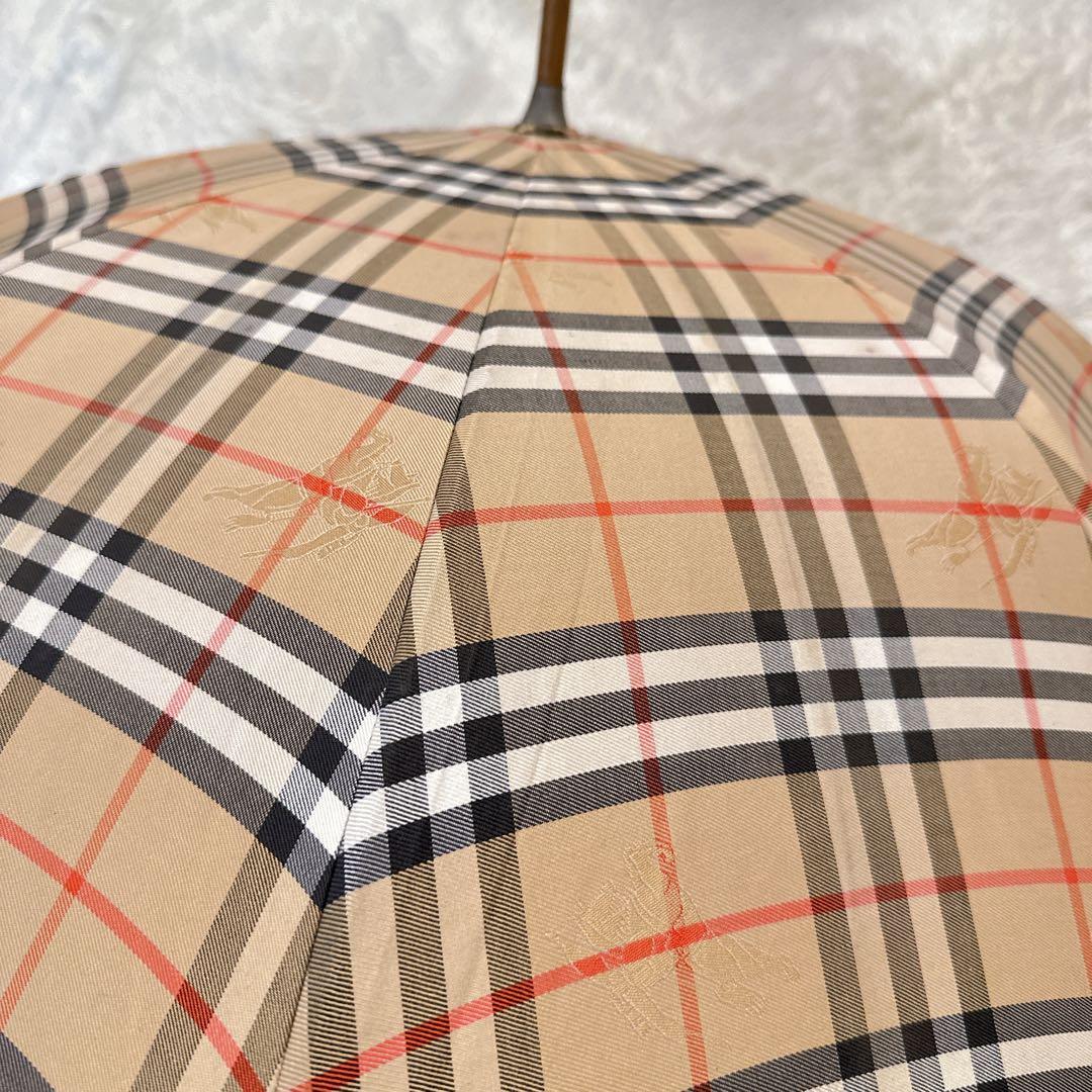 Burberrys ノバチェック 長傘 木製ハンドル ヴィンテージ 雨傘 - メルカリ