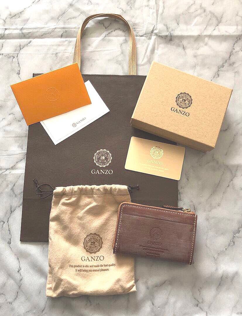 【新品】GANZO ガンゾ　Lファスナー小銭入れ　コンパクト財布　ミニ財布 やっぱり“革の宝石”コードバンはいい……ガンゾ「二つ折り財布」の高級感