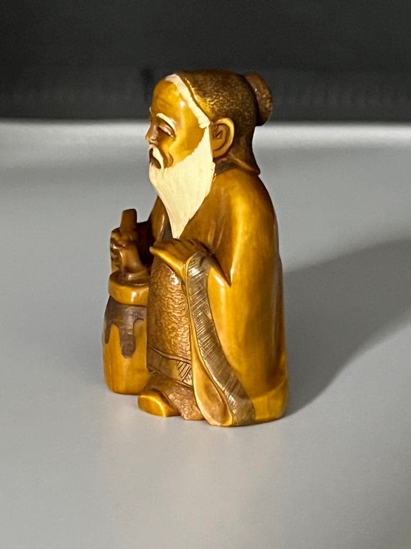 友之在銘　極上人物根付　47g