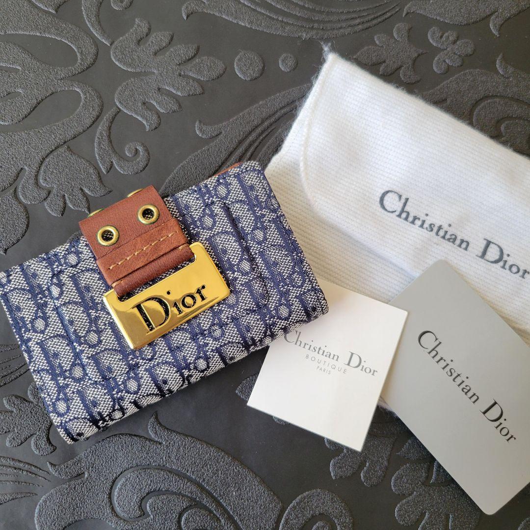 新品☆希少　Christian Dior ヴィンテージ　キーケース ネイビー Christian Dior（クリスチャン・ディオール） 【新品】クリスチャン
