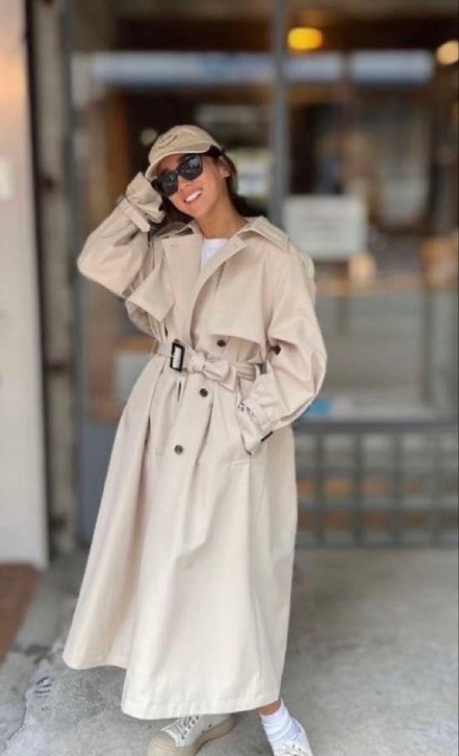 ロージーモンスター　RosyMonster ハンサムトレンチコート　ベージュ ロージーモンスター ハンサムトレンチコート ベージュ 新品 - メルカリ