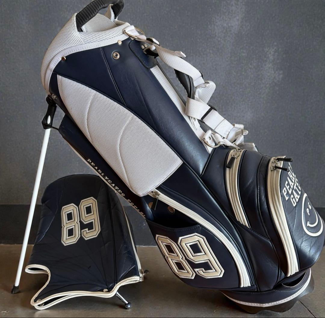 パーリーゲイツ キャディバッグ ショルダー式 スタンド式 軽量 紺