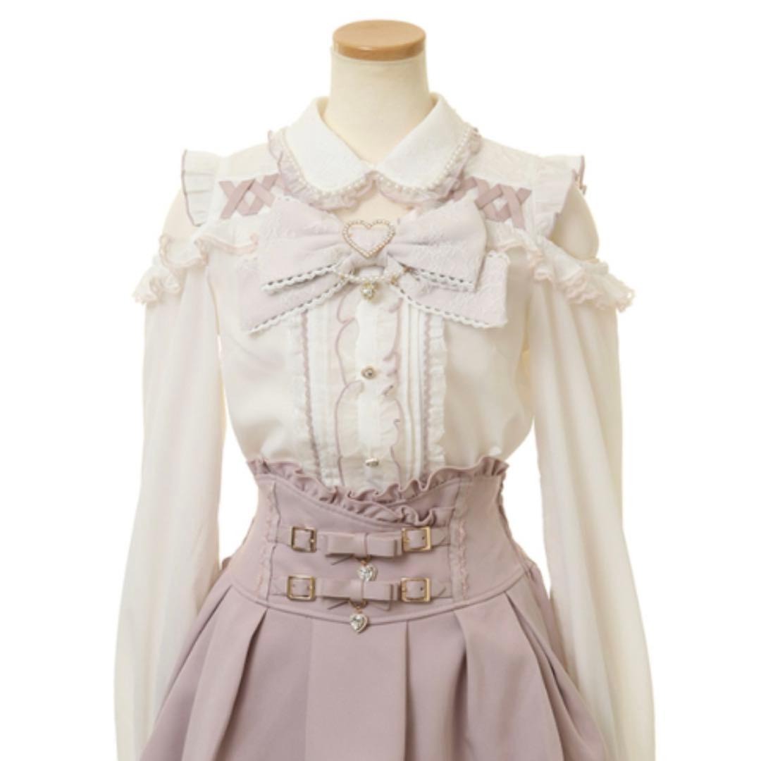 リズリサ LIZLISA BIGリボンオープンショルダーブラウス - メルカリ