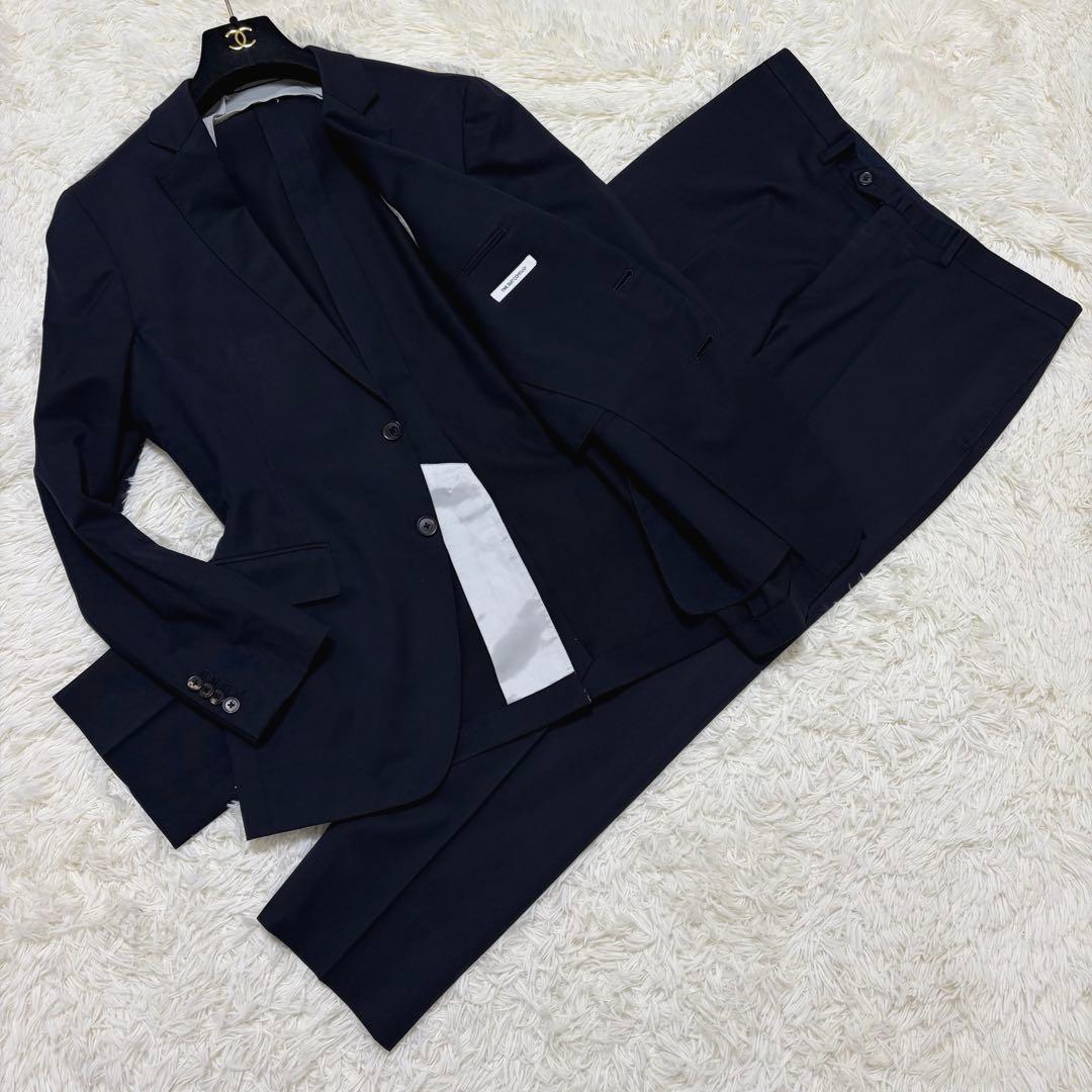 美品】大きいサイズ スーツカンパニー セットアップ ネイビー 濃紺 180