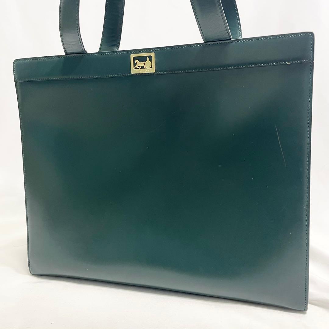 セリーヌ 馬車金具 レザー トートバッグ 大容量 多機能 A4可 グリーン 希少 楽天市場】CELINE セリーヌ ヴィンテージ 馬車金具 カバン ショルダー