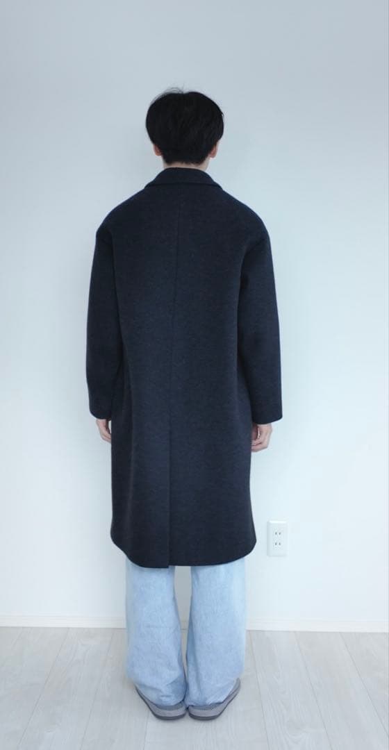 ATON チェスターコート ダークグレー