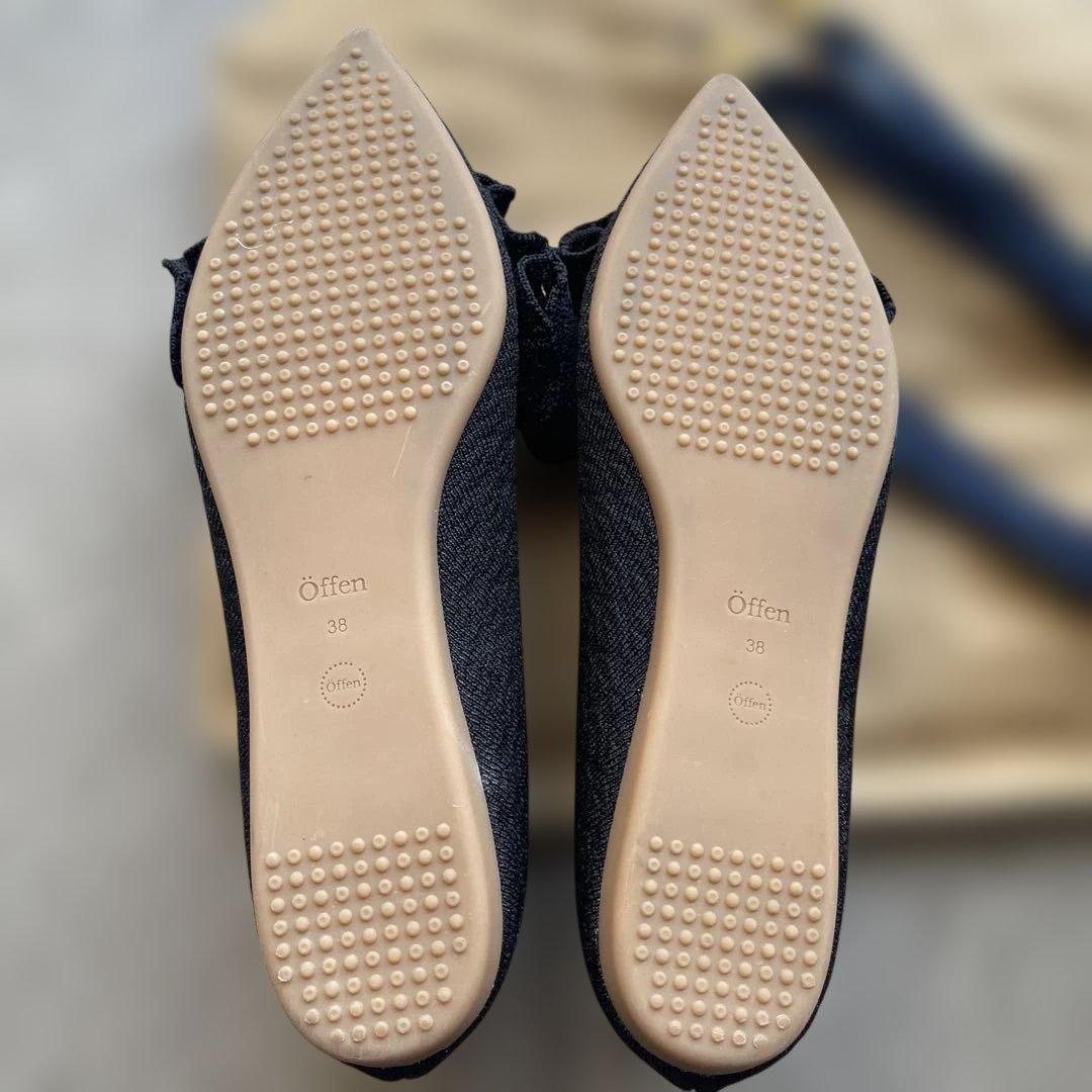 みかん様専用【美品】offen オッフェン フリルパンプス BLACK 38