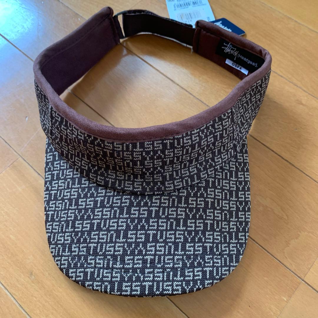 た*郎様 STUSSY サンバイザー ◇90s OLD STUSSY HATS サンバイザー キャップより軽く、ラフに被れる