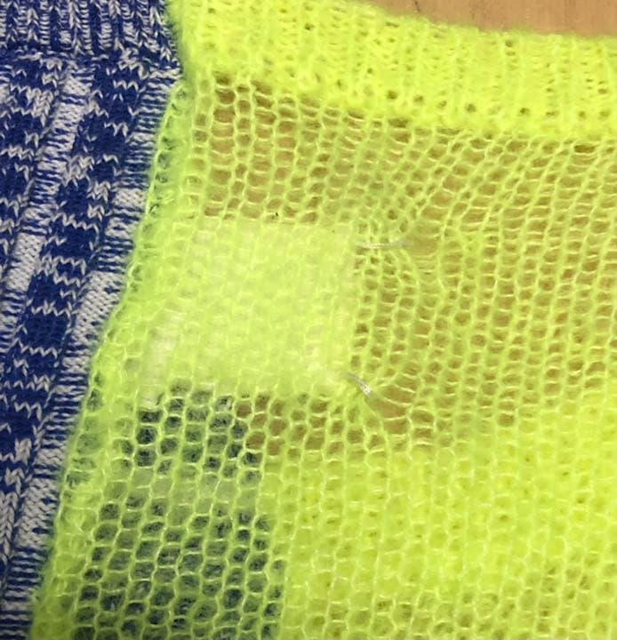 ☆希少☆メゾンマルジェラ ドッキングニットセーター レインボー 1