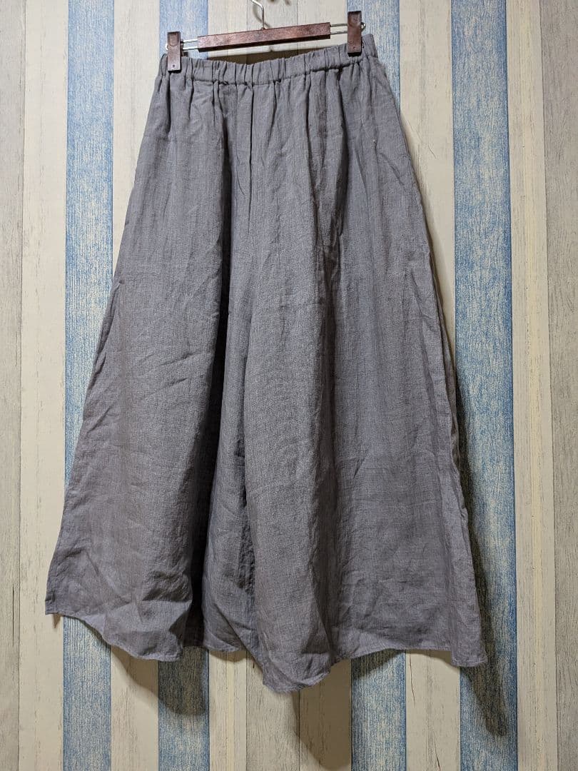春夏 ヨーガンレール 麻 ガウチョパンツ M ワイドデニムパンツ - メルカリ